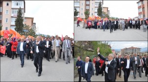 AK Parti Karabük teşkilatı AK yürüyüşlerine 100. Yıl Mahallesi’nde devam etti.