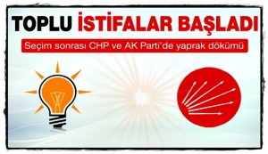 Partilerde İstifalar Başladı !