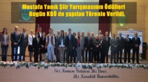 MUSTAFA YANIK ŞİİR YARIŞMASI ÖDÜLLERİ VERİLDİ