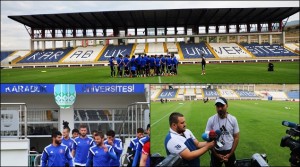Karabükspor,KBÜ Ay Yıldız Stadyumunda İdmanını Yaptı