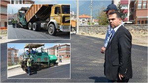 Safranbolu Belediye Başkanı Dr. Necdet Aksoy asfalt çalışmalarını yerinde inceledi