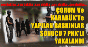 KARABÜK’TE PKK OPERASYONU