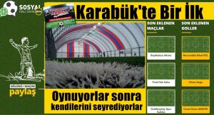       Karabük’te Univercty Arena halı sahası Türkiye’de yeni