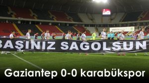 Karabükspor bir puanla dönüyor