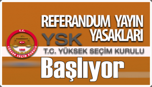 Anayasa değişikliğinin oylanacağı referanduma 8 gün kaldı. Yüksek Seçim Kurulu’nun