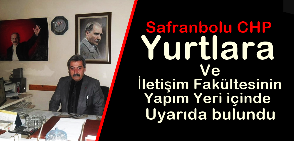 Safranbolu CHP Yazılı Basın Açıklaması Yaptı