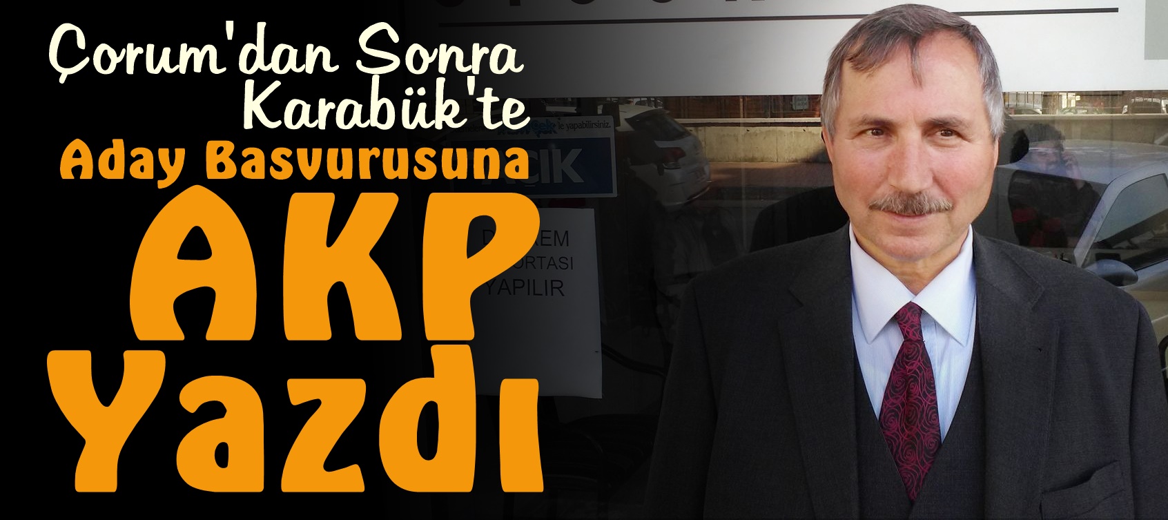 Aday başvurusuna “AKP” Yazdı..!!