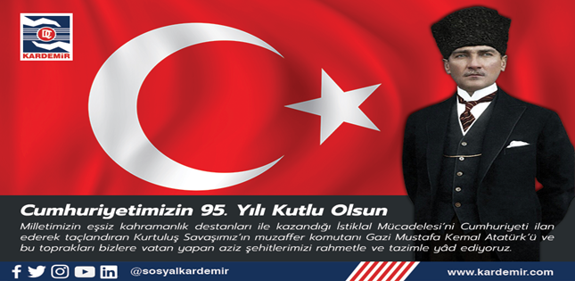 Kardemir AŞ 29 Ekim Cumhuriyet Bayramı Kutlama İlanı
