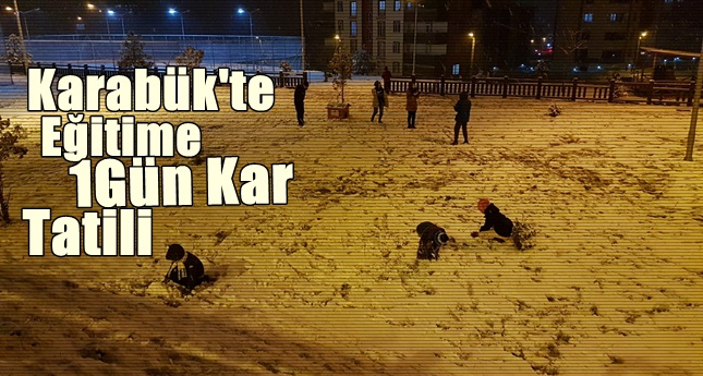 Karabük’te Okullar Çarşamba Günü Kar Tatilinde