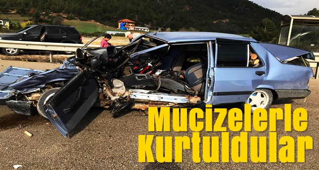 Karabük’te iki otomobilin çarpışması