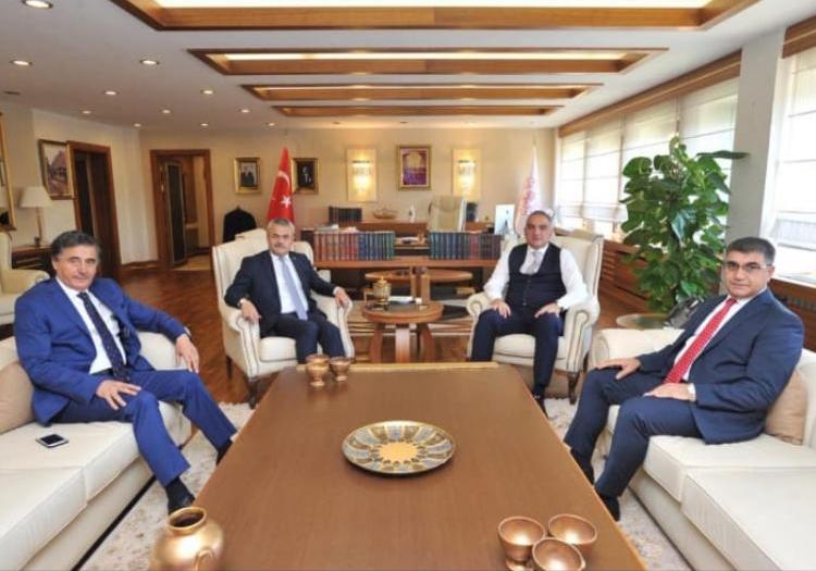 Vali Gürel ve Karabük Milletvekilleri, Kültür ve Turizm Bakanı Mehmet Nuri Ersoy’u makamında ziyaret etti.