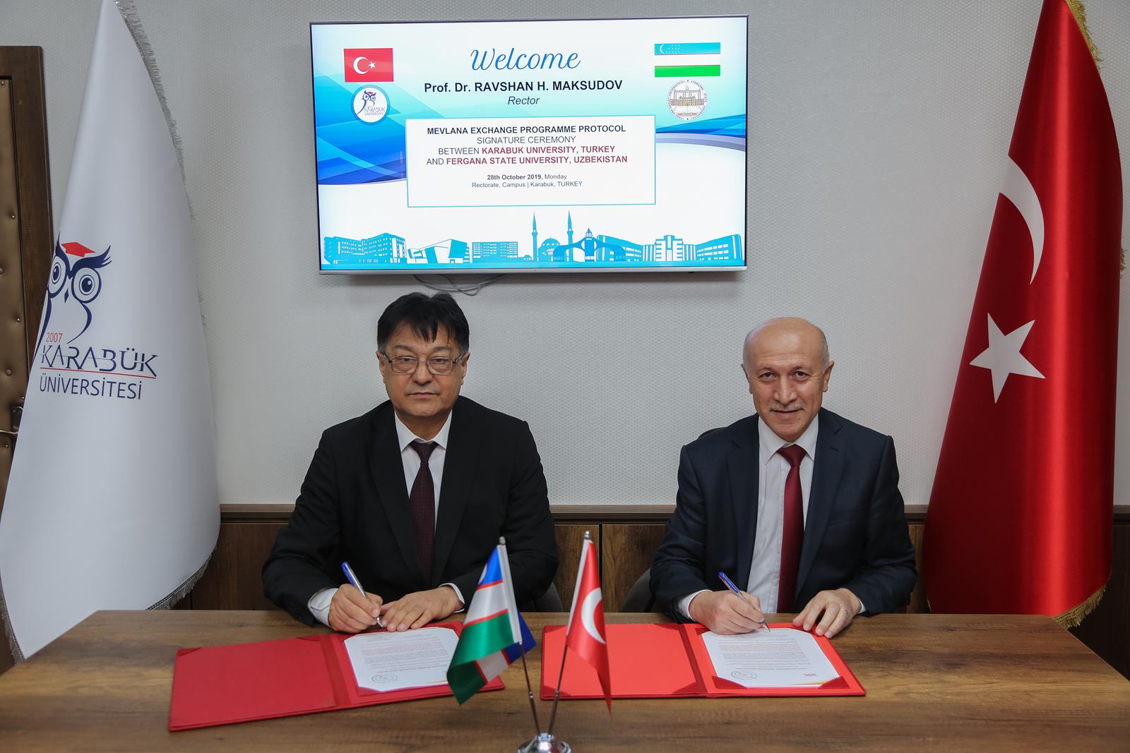 Özbekistan Fergana Devlet Üniversitesi ile iş birliği protokolü