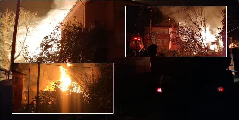 Karabük’te 2 katlı evde korkutan yangın