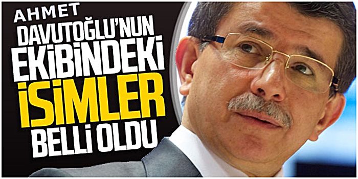 Ahmet Davutoğlu yeni partinin