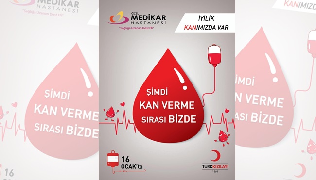 Medikar Hastanesi kan bağışına destek verecek