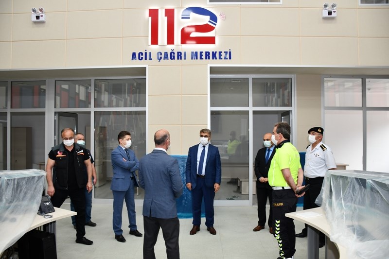 112 Acil Çağrı Merkezi Yeni Hizmet Binası İncelendi