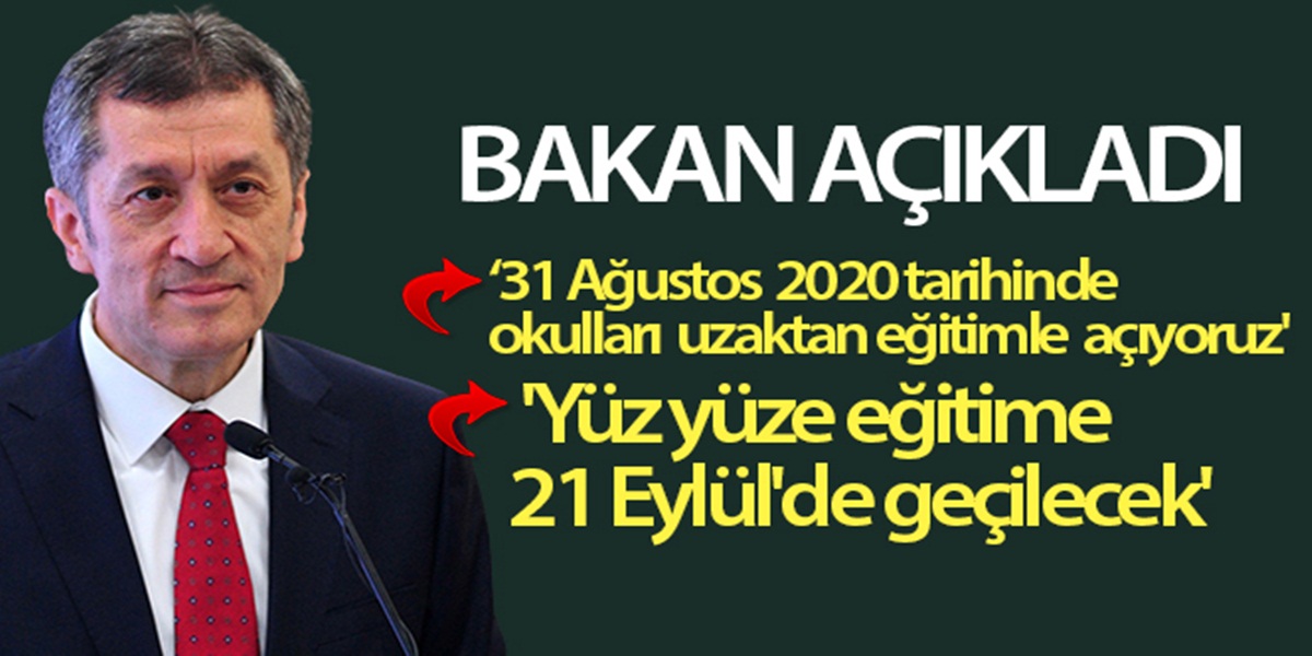 Bakan Selçuk: 'Yüz yüze