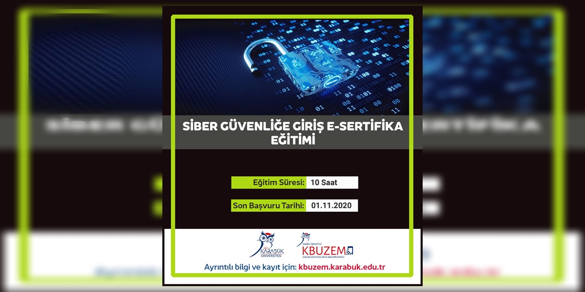 KBÜ’den ‘Siber Güvenliğe Giriş Eğitimi’ verilecek