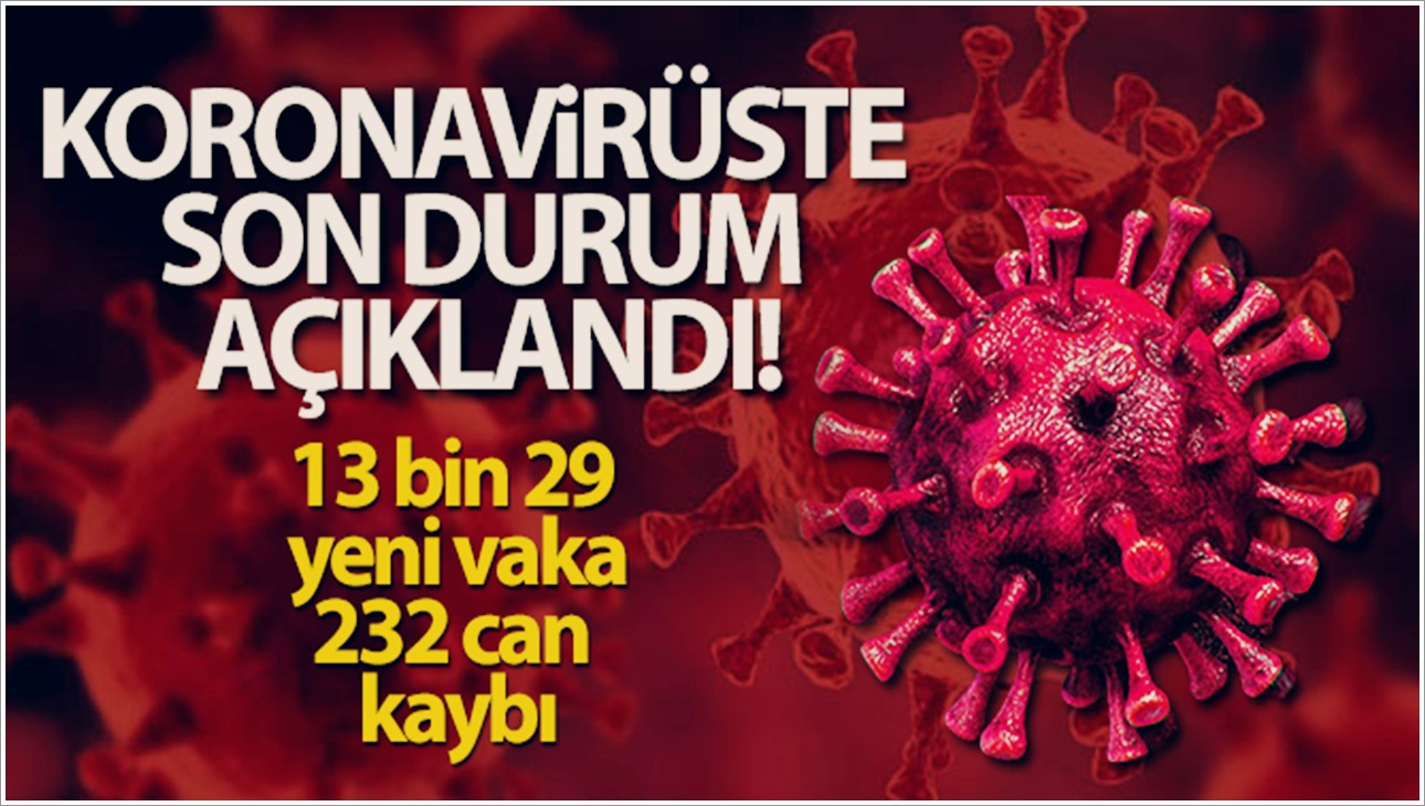 Türkiye’de son 24 saatte 13.029 koronavirüs vakası tespit edildi