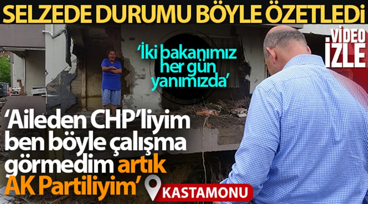 Aileden CHP’li olduğunu söyleyen selzede: ‘Artık AK Partiliyim’dedi