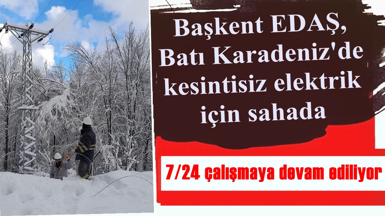 Başkent EDAŞ, Batı Karadeniz’de kesintisiz elektrik için sahada