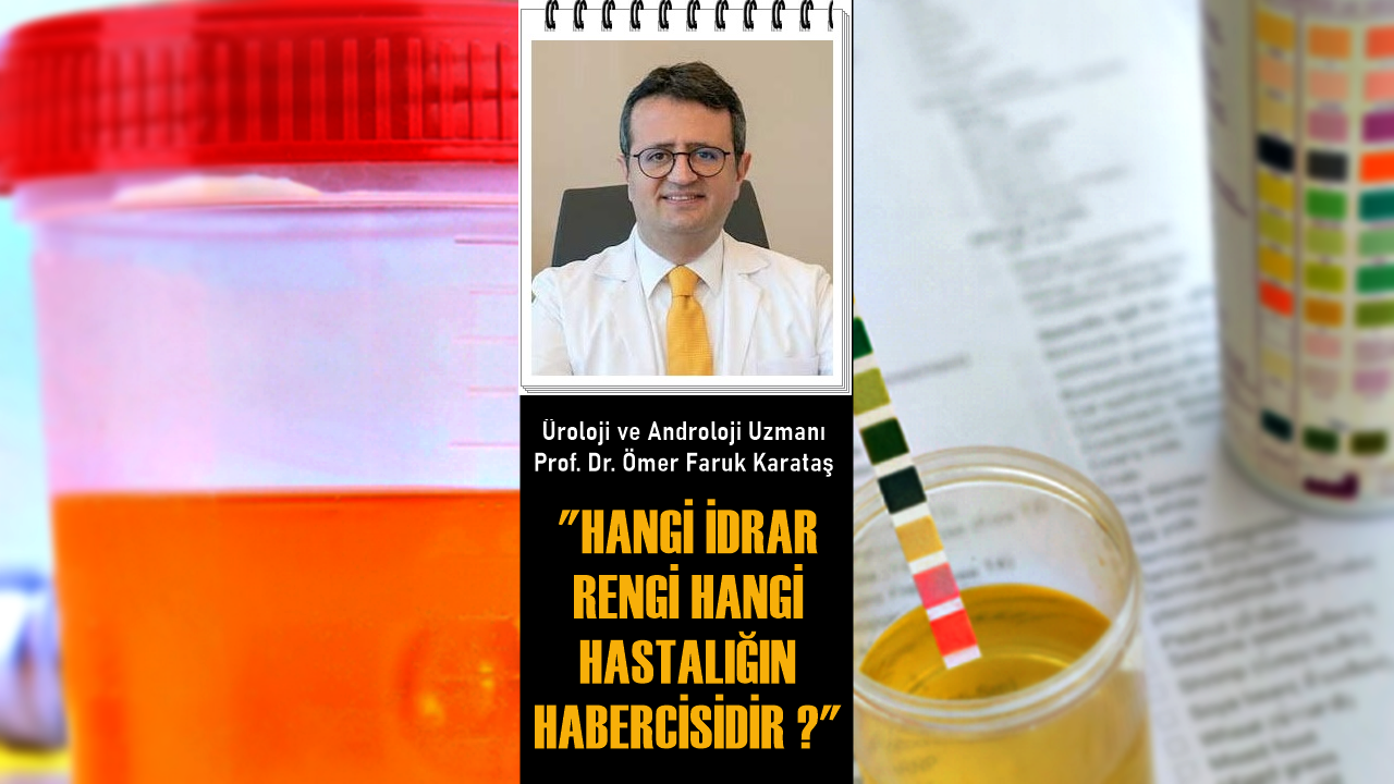 Hangi İdrar Rengi Hangi Hastalığın Habercisidir ?Üroloji ve Androloji Uzmanı Prof. Dr. Ömer Faruk