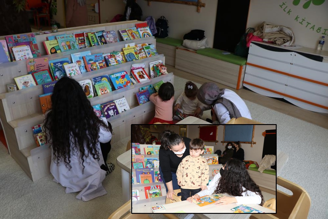 Türkiye’nin ilk bebek kütüphanesinde okul öncesi eğitime olan ön yargılar kırılıyor