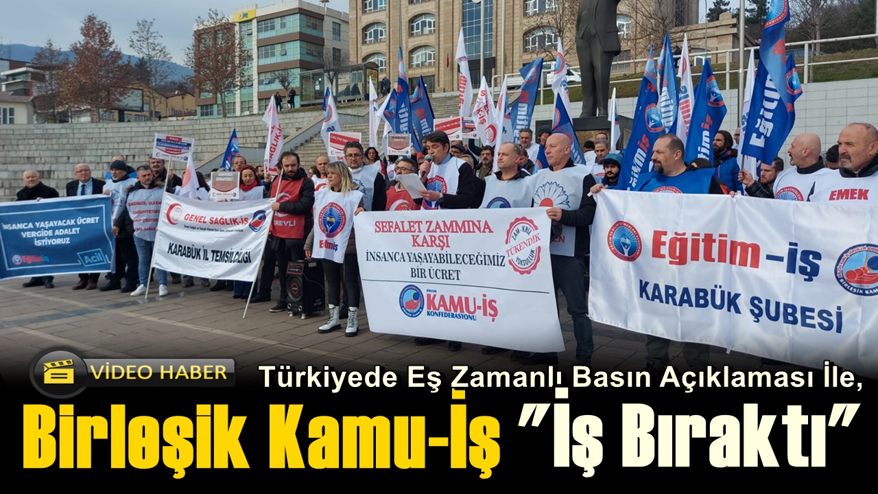 Birleşik Kamu-İş Konfederasyonu’na bağlı Eğitim-İş Sendikası bugün tüm yurtta eş