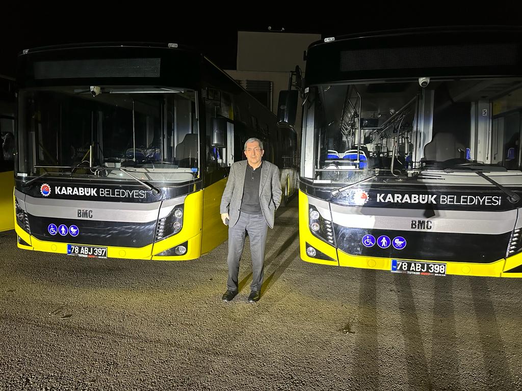 Karabük Belediyesi 10 adet 10 metrelik otobüsleri satın alarak Karabük’e