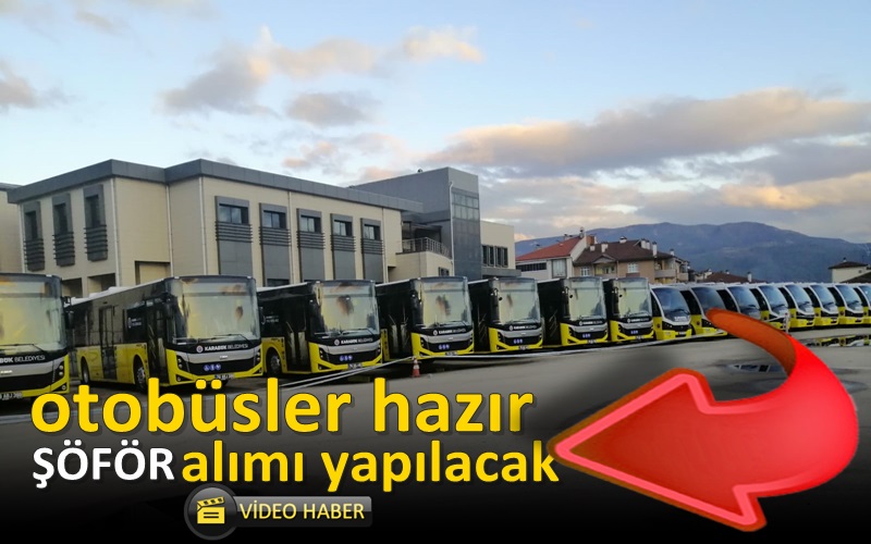 Karabük Belediyesine ait Otobüs ve Minibüsler Karabük Halkı ile Buluşmaya