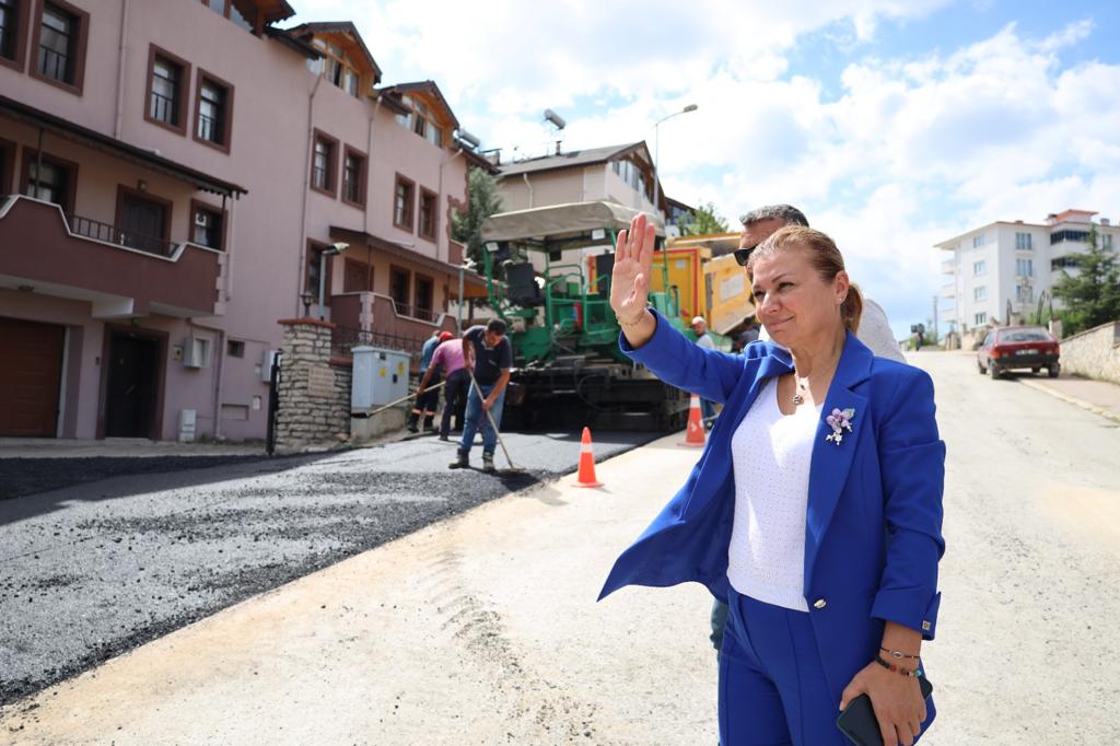 Safranbolu Belediye Başkanı Elif Köse Fen İşleri Müdürlüğü Şantiyesi ve