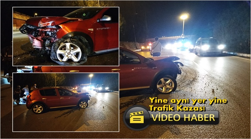 Karabük 5000 evler çıkışında meydana gelen trafik kazasın da, bir