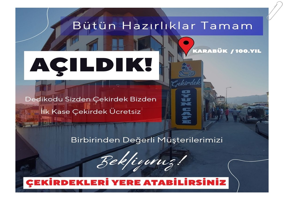 Karabük 100.yıl mahallesinde ilk çekirdek kasesi bizden yerlere atmak serbest