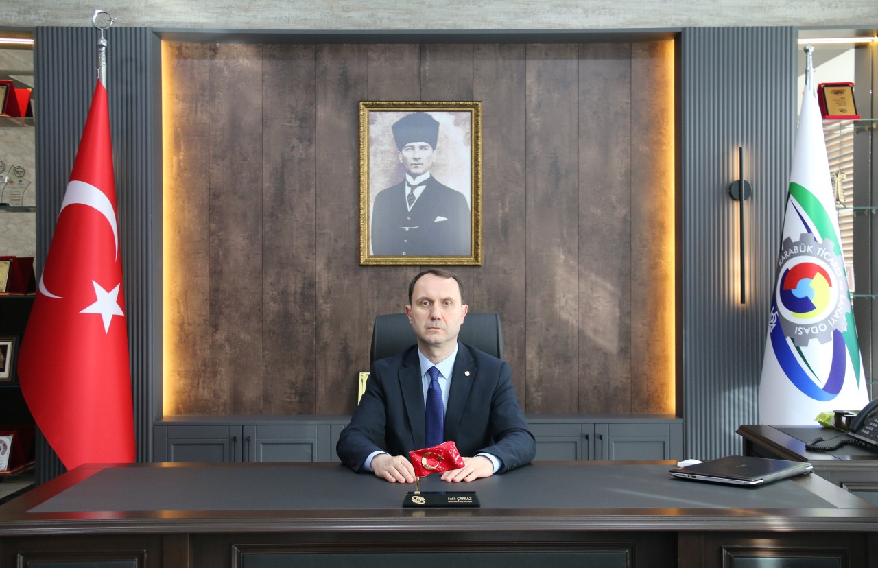Karabük TSO Yönetim Kurulu Başkanı Fatih Çapraz bugün gazetecilere açıklama