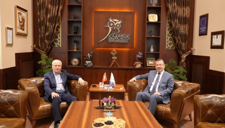 AK Parti Dış İlişkiler Başkan Yardımcısı Mehmet Ceylan KBÜ Rektörü Kırışık’ı Ziyaret Etti