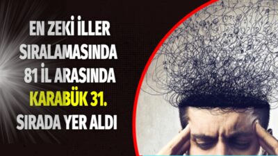 Türkiye’nin Zeka Testleri Merkezi tarafından yapılan çalışmaya göre belirlenen en