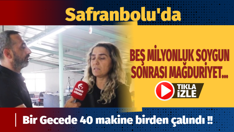 Safranbolu küçük sanayide halen