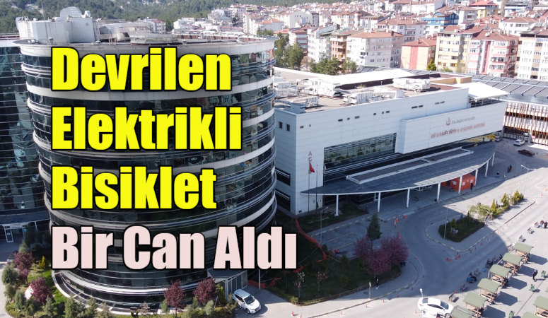 Safranbolu’da Yoldan Çıkarak Devrilen