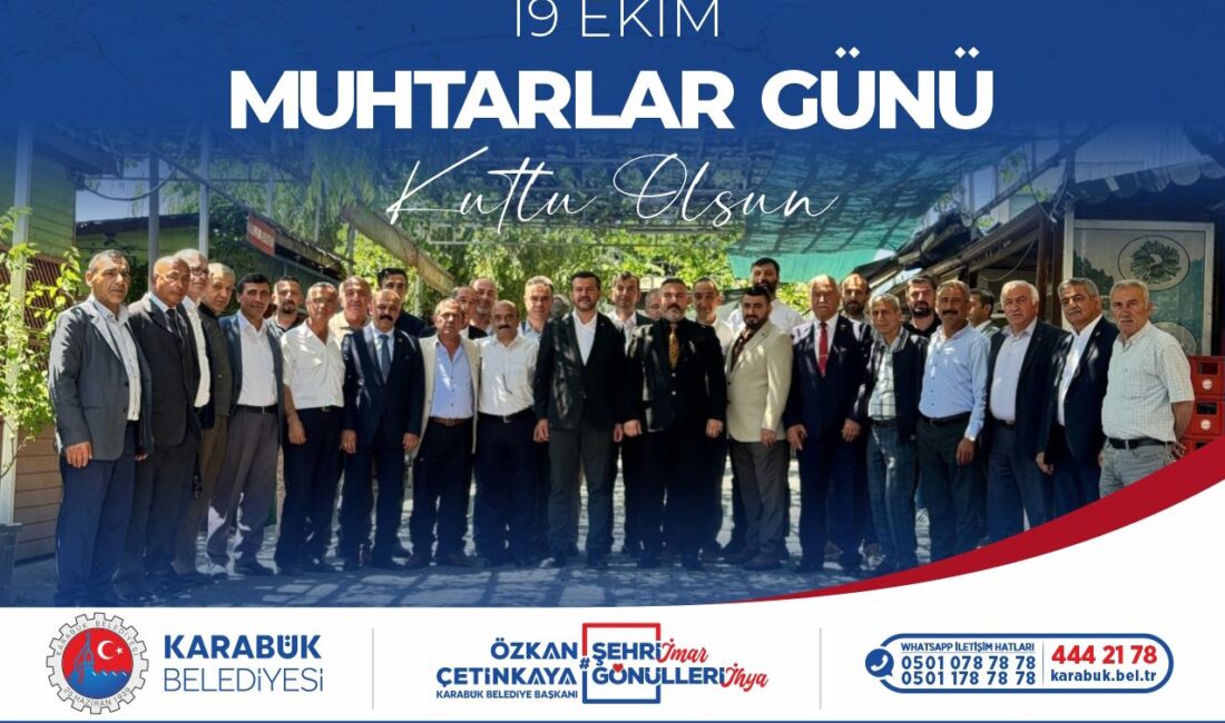 BAŞKAN ÇETİNKAYA MUHTARLARI KUTLADI