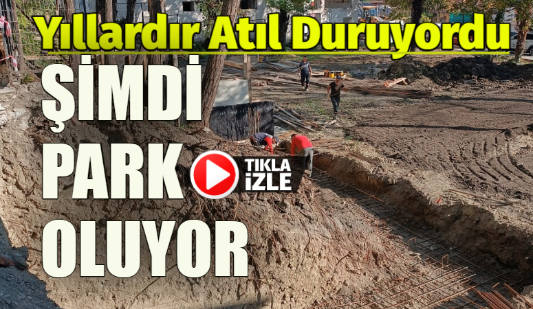 YILLARDIR ATIL DURUYORDU, ŞİMDİ PARK OLUYOR !!