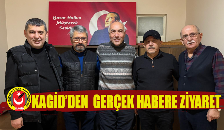 Karabük Gazetecileri ve İletişim Derneği Yöneticileri, Karabük Gerçek Haber’i ziyaret