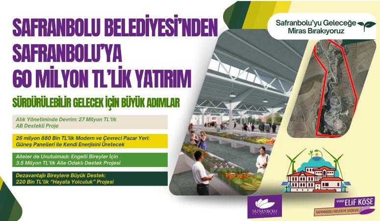 Safranbolu Belediyesi, çevresel ve sosyal sürdürülebilirliği sağlamak, kentin yaşam kalitesini