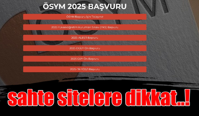 ÖSYM, E-Devlet Kapısı ve bazı özel bankalar gibi önemli kurumların