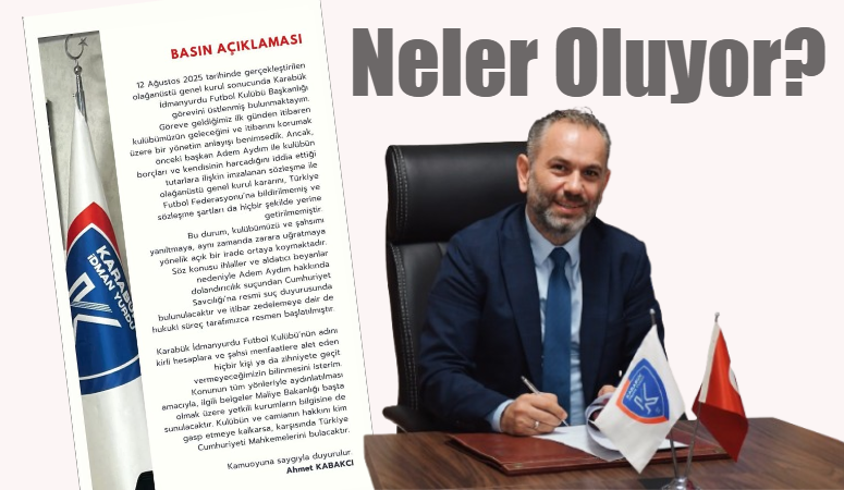 Adem Aydım"Vali Mustafa Yavuz benim Karabük’ün evladı olduğumu, kulübün de