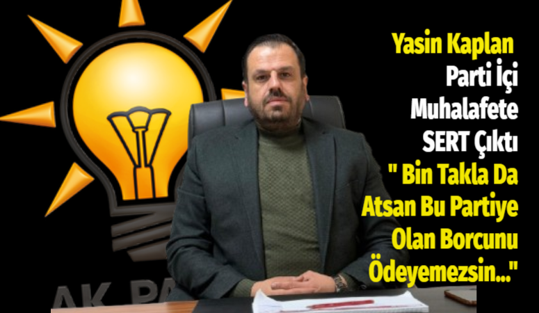 Karabük AK Parti İl Başkan Yardımcısı Yasin Kaplan sosyal medyasından