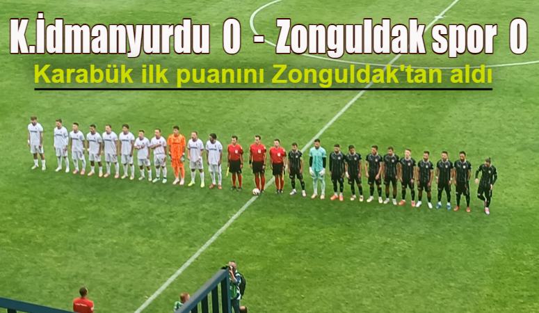 TFF 3.lig 3 grupta Karabük’te oynanan  İdmanyurdu-Zonguldak spor karşılaşması 0-0