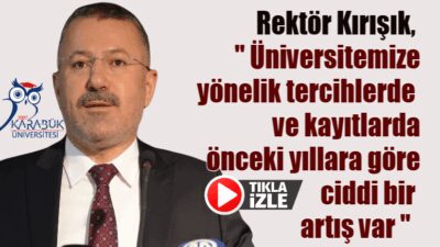   KBÜ Rektörü Prof. Dr. Fatih Kırışık, Akit TV canlı
