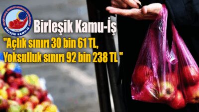 Konfederasyonun Ar-Ge birimi KAMU-AR’ın çalışmasına göre, yalnızca gıda harcamalarındaki artış