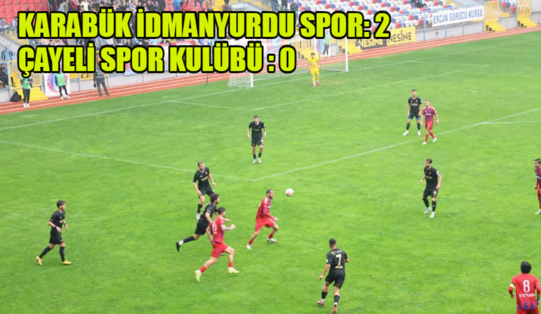 KARABÜK İDMANYURDU SPOR 2-0 ÇAYELİ SPOR KULÜBÜ Vali  Mustafa Yavuz, Belediye Başkanı Özkan Çetinkaya ile birlikte  TFF