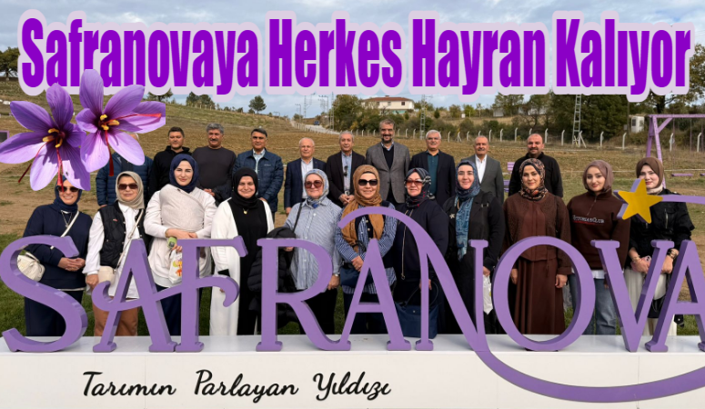 Safranovaya Herkes Hayran Kalıyor ESKİ TARIM BAKANI MEHDİ EKER SAFRANOVAYI ZİYARET ETTİ VE ÇOK